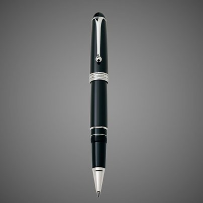 Ручка-роллер Aurora Ottantotto 88 Resina BIGG Black CT, в подарочной коробке, Лаки и смолы: смола, хром