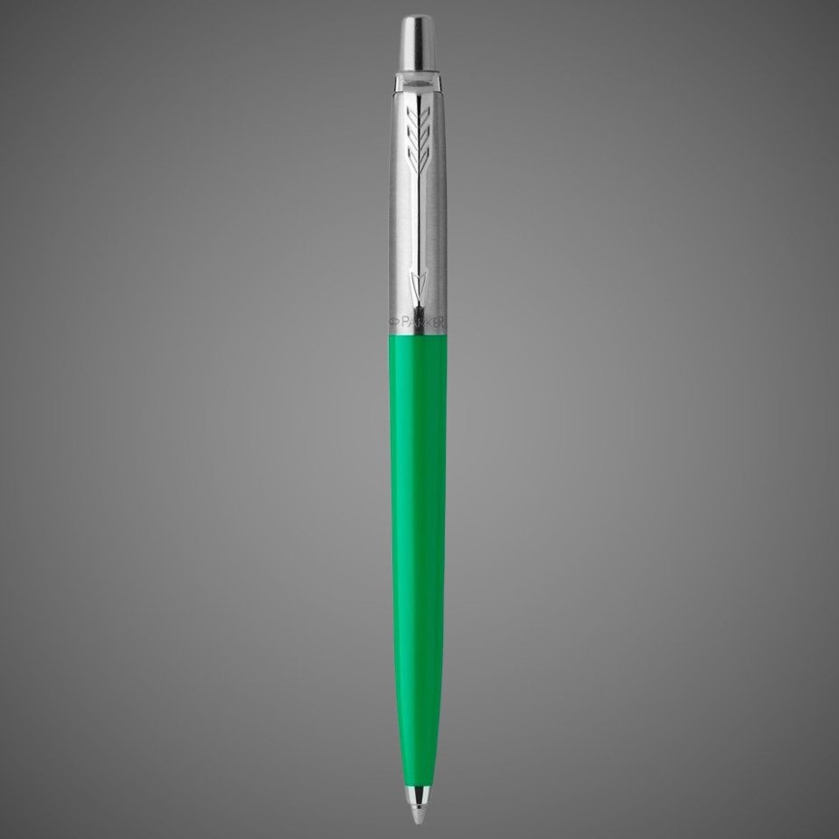 Шариковая ручка Parker Jotter ORIGINALS GREEN CT, стержень: Mblue ЭКО-УПАКОВКА, Металлы: нержавеющая сталь, пластик