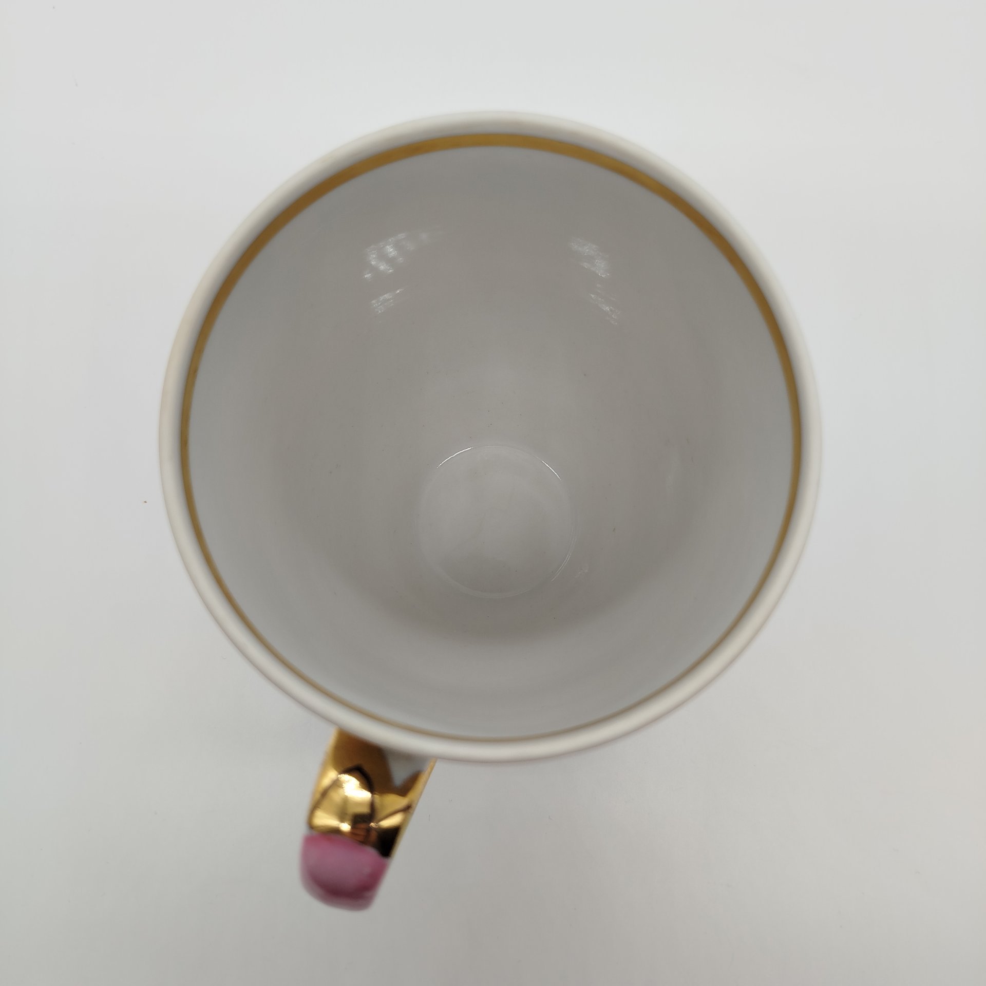 Большая чайная кружка, фарфор, роспись, золочение, Дулевский фарфоровый завод (Дулёво), СССР, 1964-1968 гг.