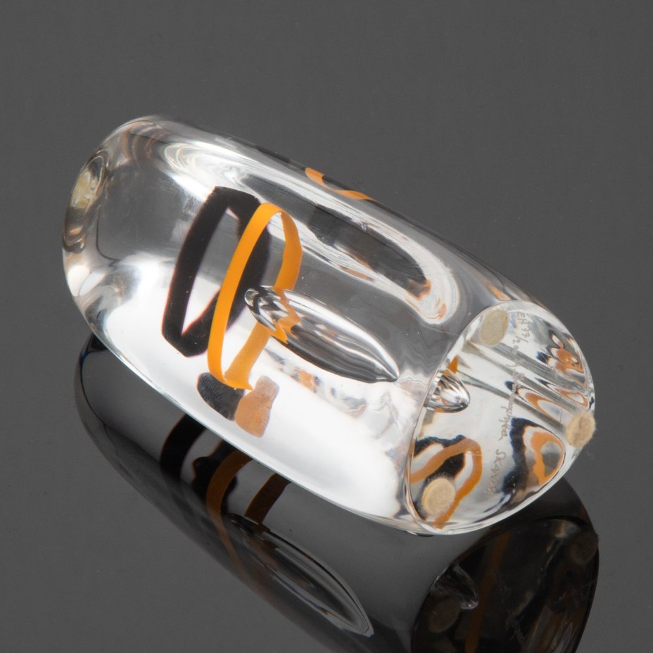 Настольное украшение (пресс-папье), ограниченная серия (77/200), Studioglas Strömbergshyttan