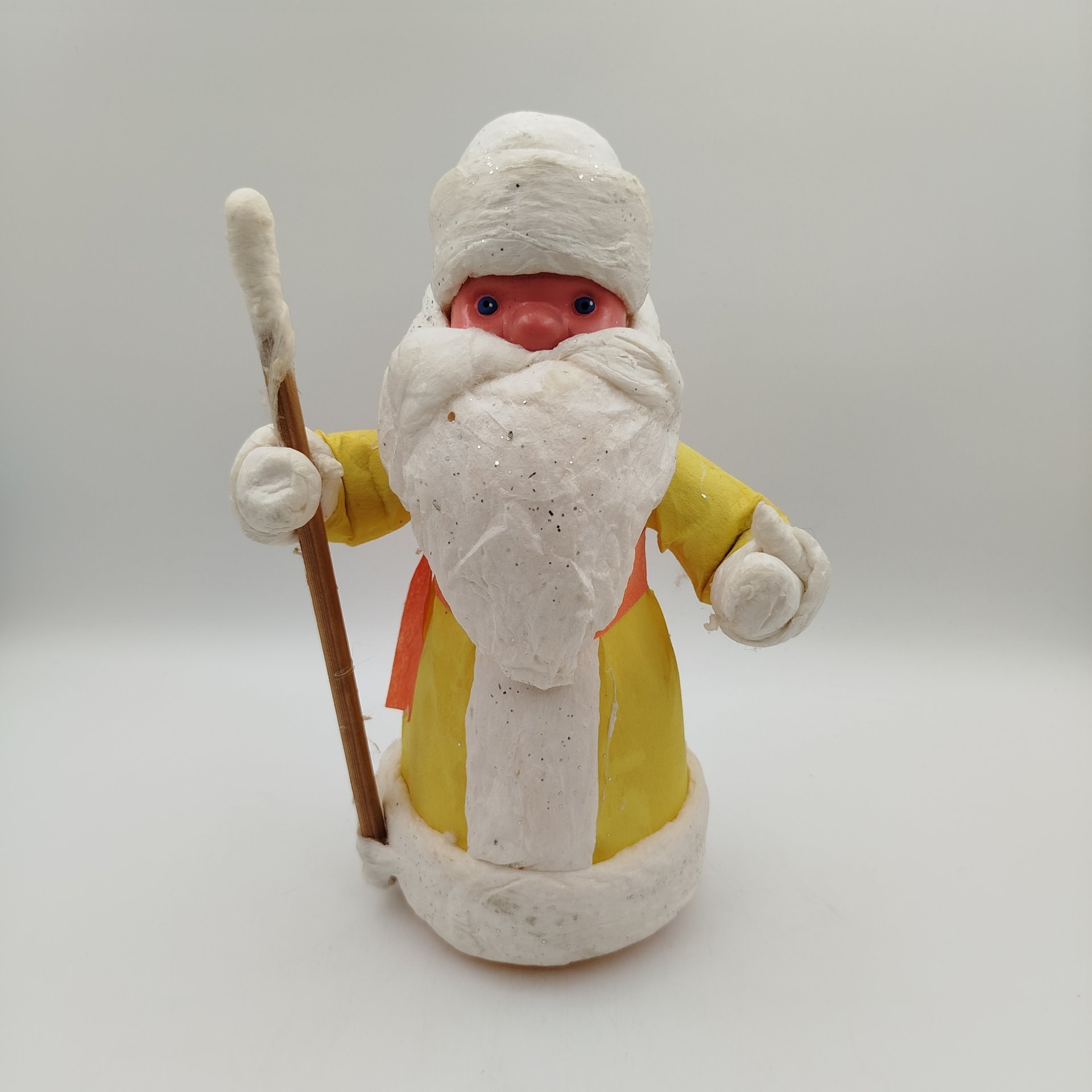 Игрушка "Дед Мороз", бумага, полимерный материал, вата, роспись