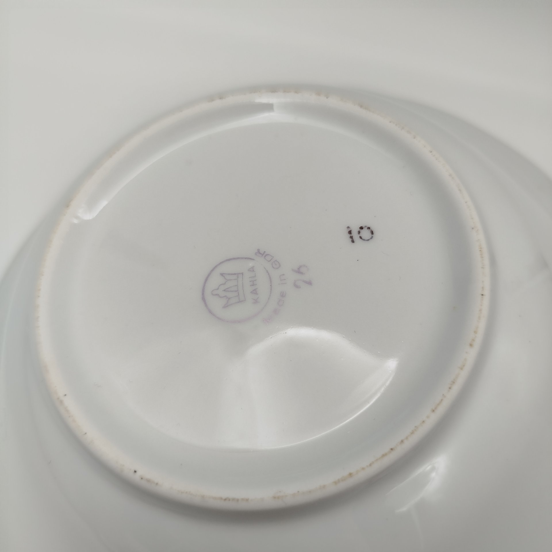 Набор из 2-х салатников "Мадонна", фарфор, деколь, люстр, золочение, Kahla, ГДР, 1960-1980 гг.