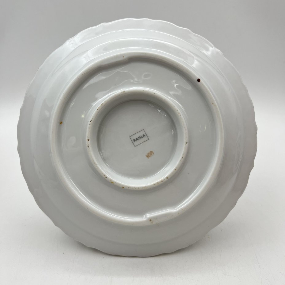 Соусник с цветочным декором, фарфор, деколь, золочение, Kahla, Германия, 1937-1956 гг.