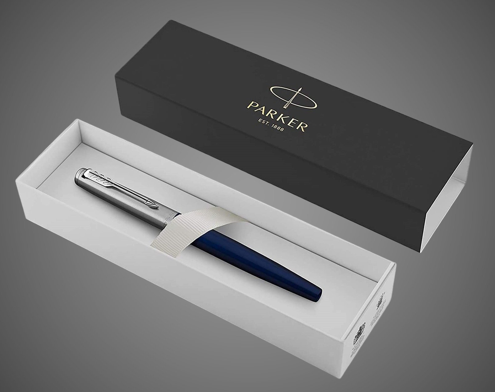 Перьевая ручка Parker Jotter Royal Blue CT, MBlue, Лаки и смолы: лак, нержавеющая сталь