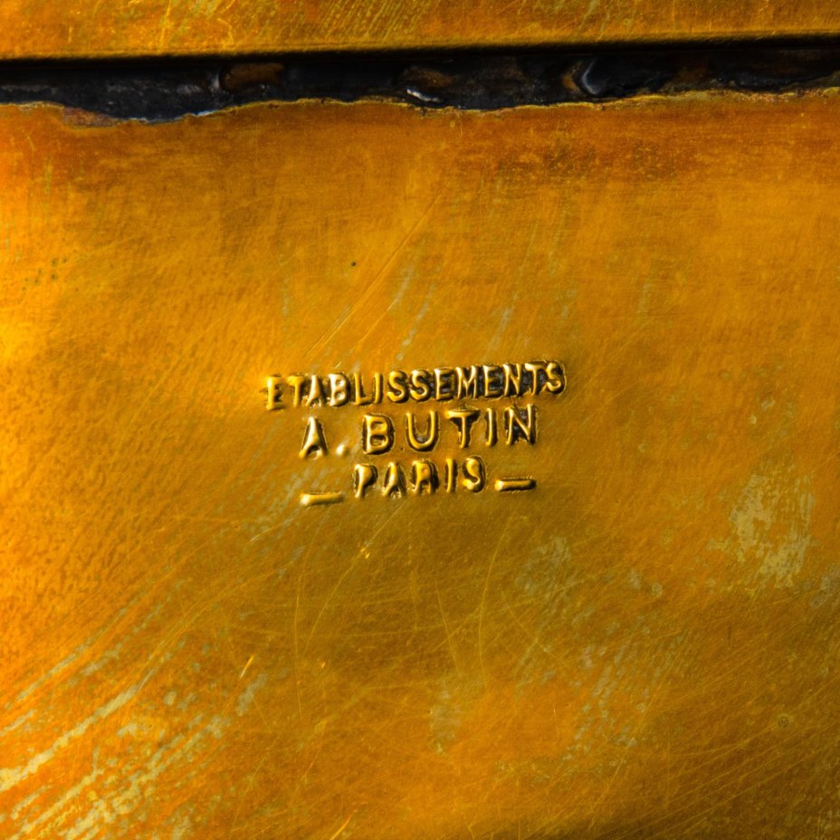 Фонарь керосиновый (железнодорожный), A.Butin, медь, латунь, олово, стекло, Франция, 1930-1950 гг.