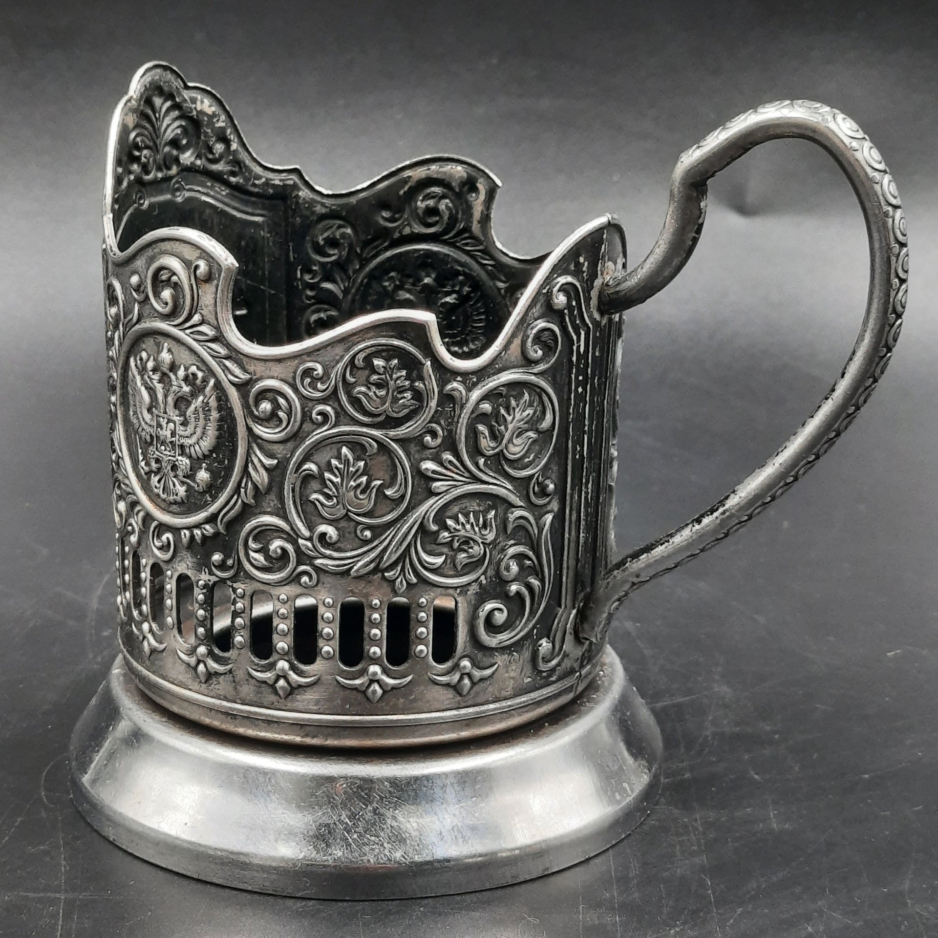 Подстаканник "РЖД", металл, Кольчугинский завод цветных металлов, Российская Федерация, 2010-2020 гг.