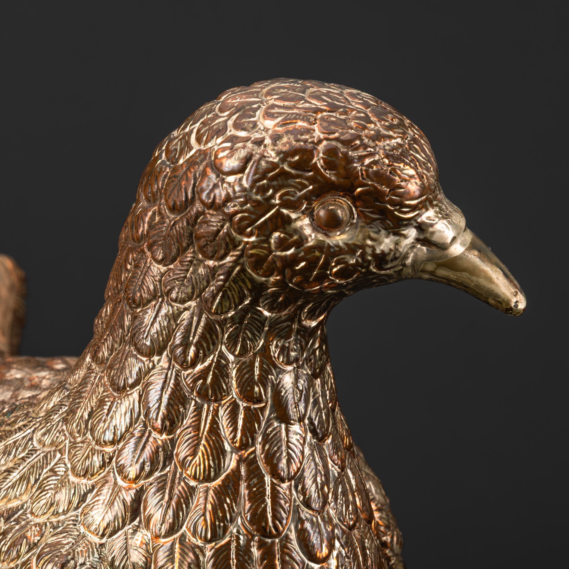 Статуэтка "Голубь", медь, серебрение, Западная Европа, 1970-2000 гг.