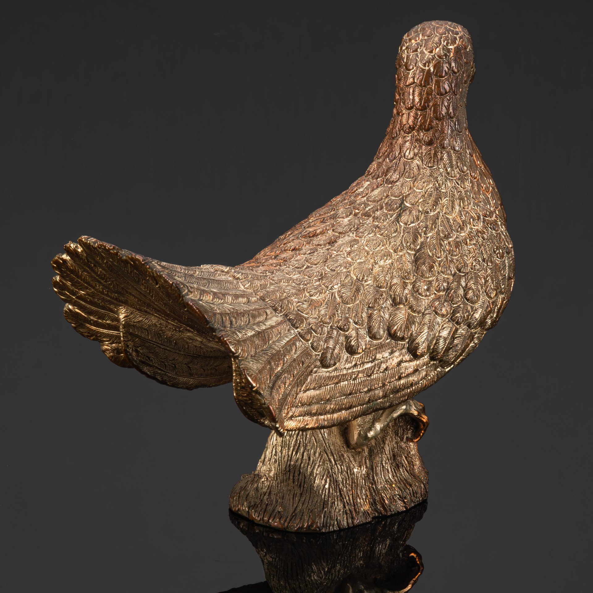 Статуэтка "Голубь", медь, серебрение, Западная Европа, 1970-2000 гг.