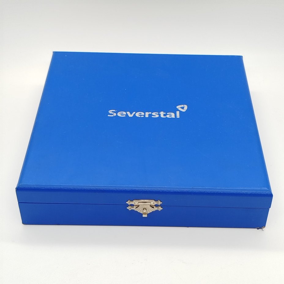 [Лимитированный тираж: 90/100]Тарелка настенная "Северсталь" в подарочной коробке, Императорский фарфоровый завод (ИФЗ)