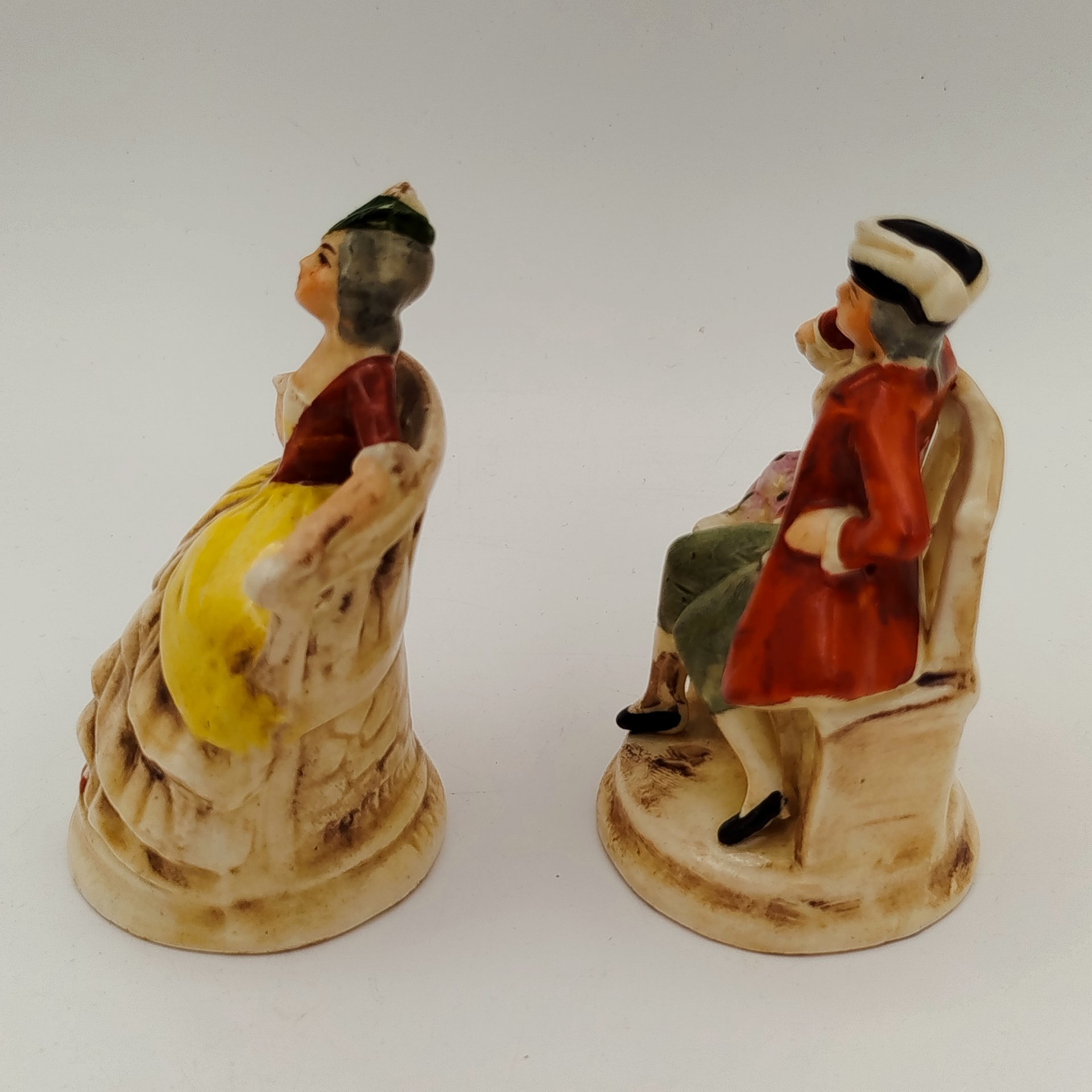 Статуэтки парные "Дама и кавалер", фаянс, роспись, Германия, 1970-1990 гг.