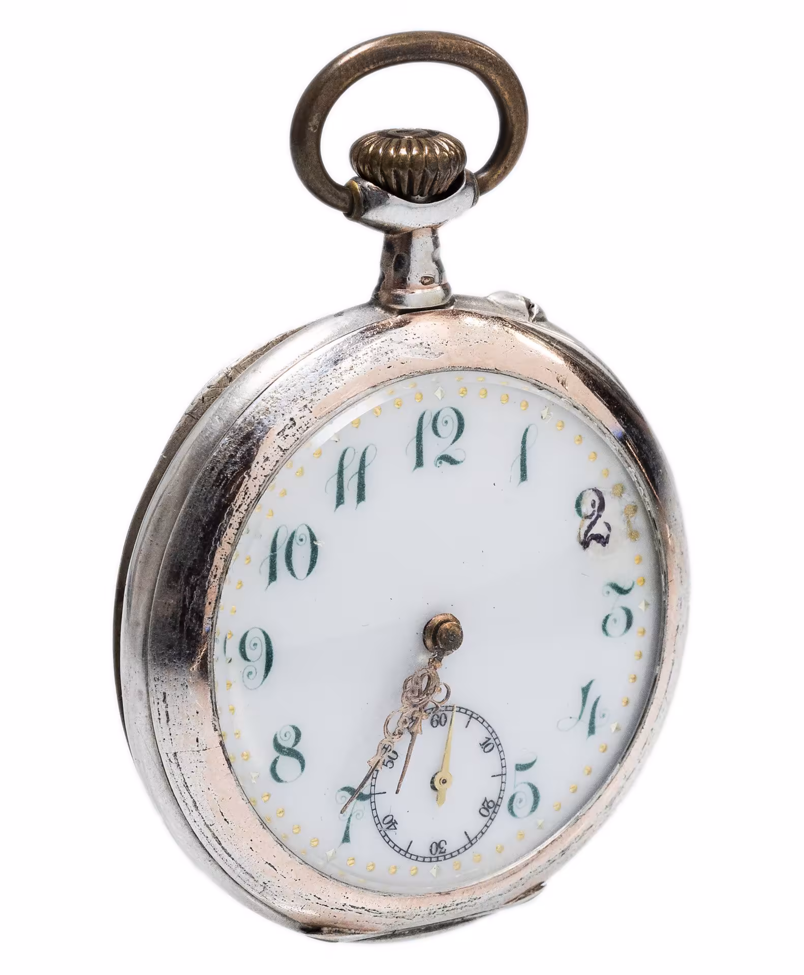 Часы карманные, серебро 800 пр.,  фирма "J.H.M", Швейцария, 1900-1930 гг.