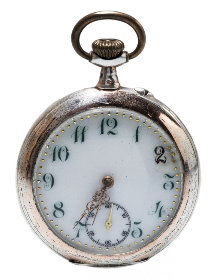 Часы карманные, серебро 800 пр.,  фирма "J.H.M", Швейцария, 1900-1930 гг.
