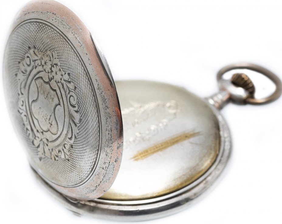 Часы карманные, серебро 800 пр.,  фирма "J.H.M", Швейцария, 1900-1930 гг.