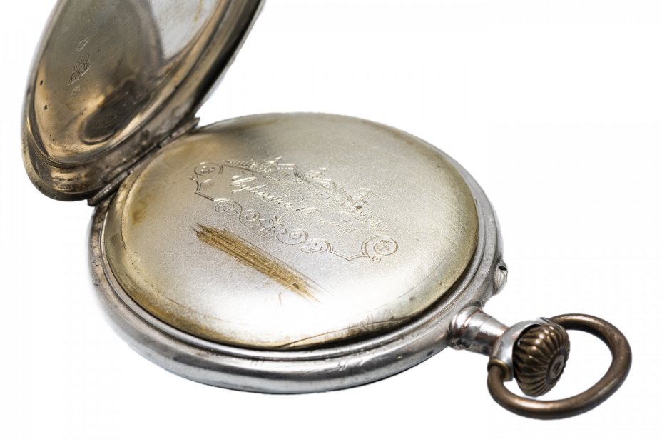 Часы карманные, серебро 800 пр.,  фирма "J.H.M", Швейцария, 1900-1930 гг.