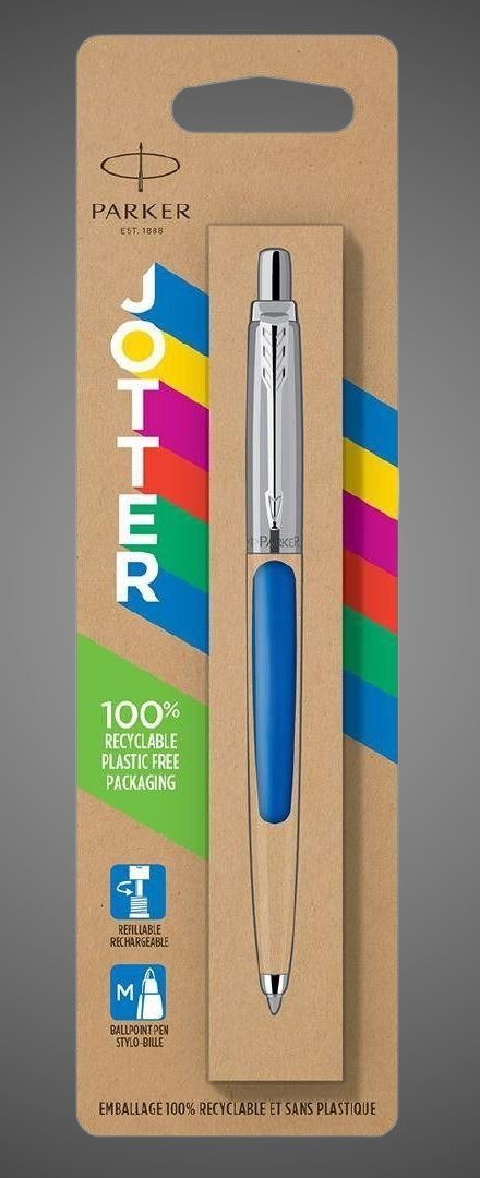 Шариковая ручка Parker Jotter ORIGINALS BLUE CT, стержень: Mblue в БЛИСТЕРЕ/ЭКО-УПАКОВКА, Металлы: нержавеющая сталь, пластик