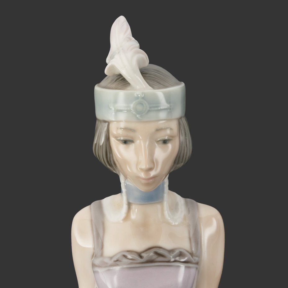 Статуэтка "Дама с собачкой" в стиле Ар-деко, Lladro