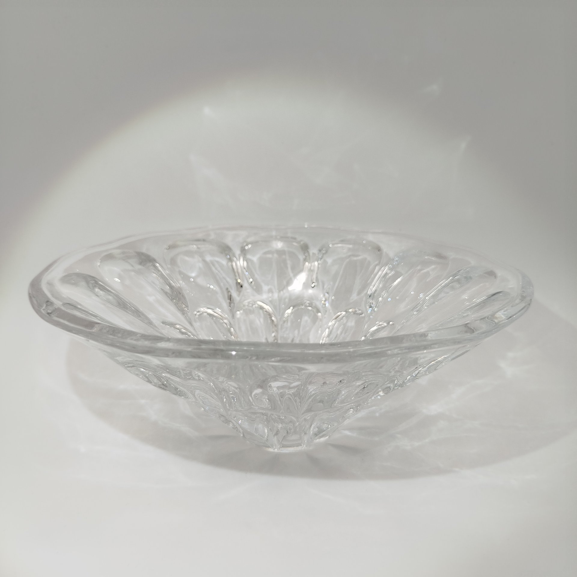 Ваза для фруктов "Глазки", автор А.П. Лаврова, хрусталь, Ленинградский завод художественного стекла (ЛЗХС), СССР, 1970-1980 гг.