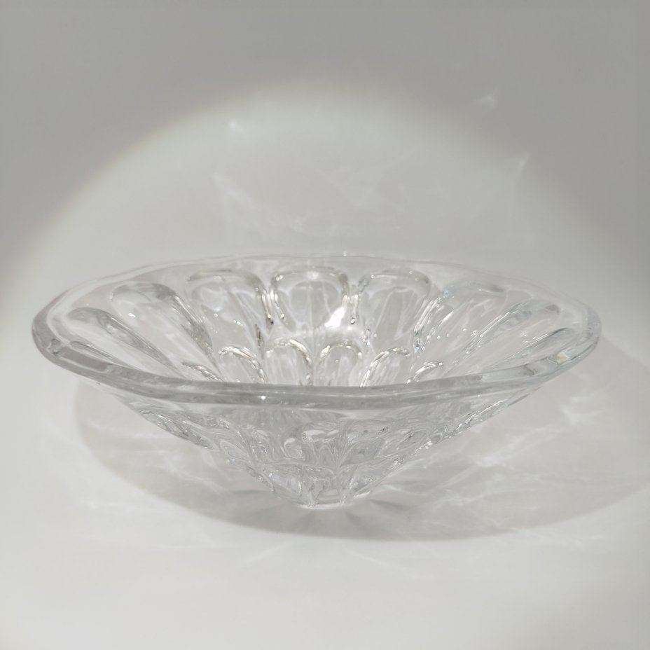 Ваза для фруктов "Глазки", автор А.П. Лаврова, хрусталь, Ленинградский завод художественного стекла (ЛЗХС), СССР, 1970-1980 гг.