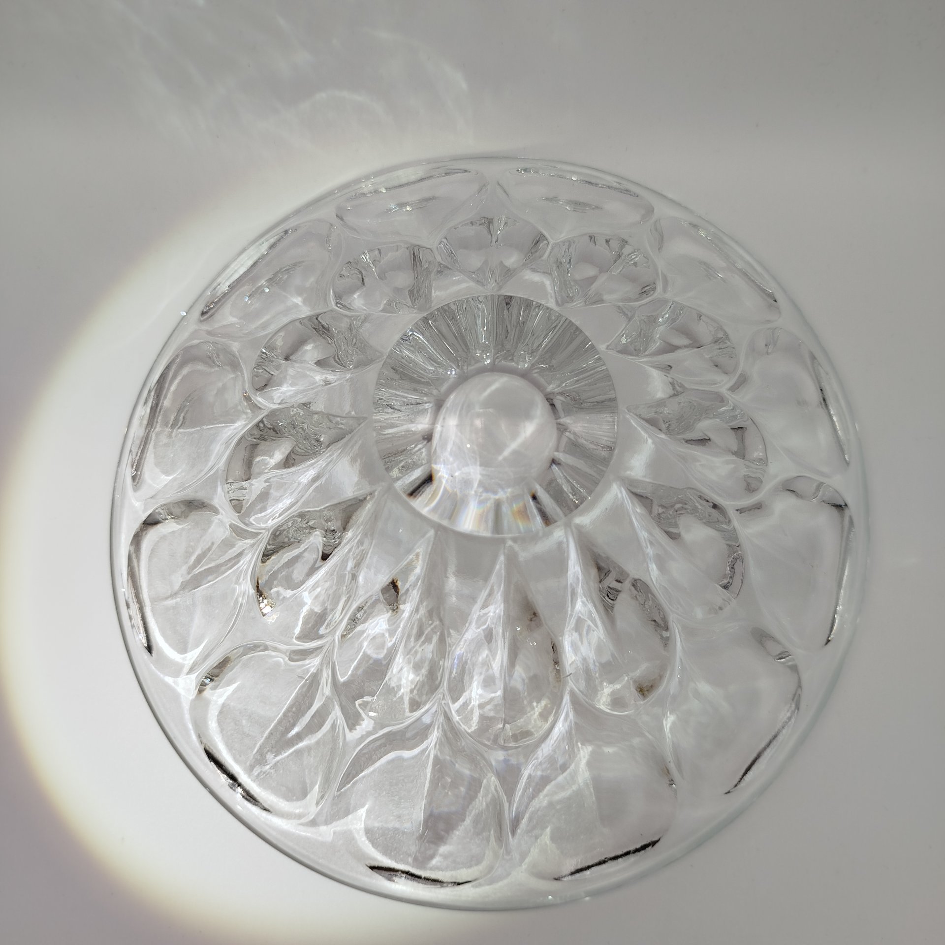 Ваза для фруктов "Глазки", автор А.П. Лаврова, хрусталь, Ленинградский завод художественного стекла (ЛЗХС), СССР, 1970-1980 гг.