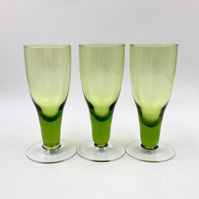 Набор из 3-х бокалов, стекло, Западная Европа, 1970-1990 гг.