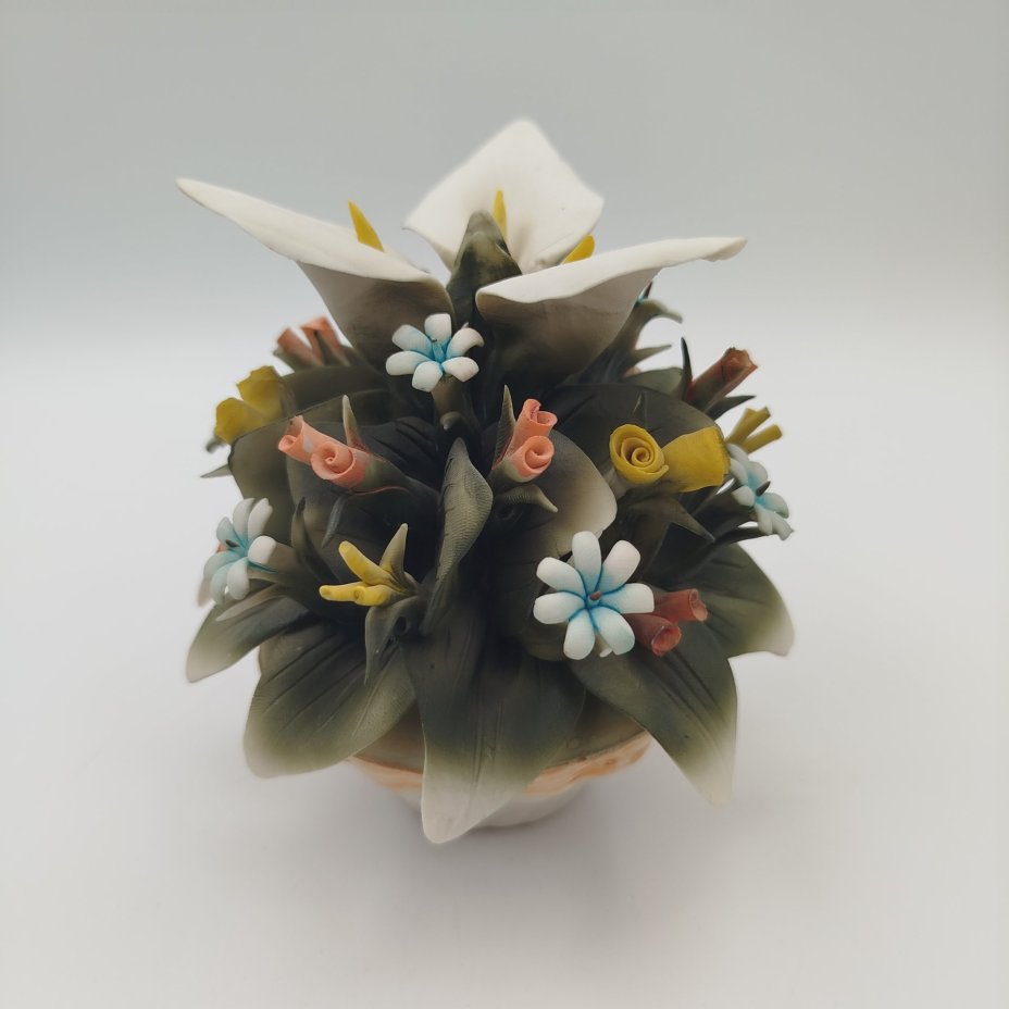 Статуэтка "Цветочная корзина", Capodimonte (Каподимонте)