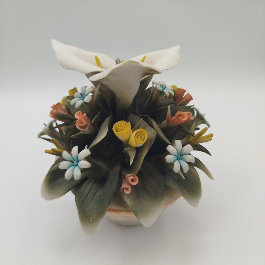 Статуэтка "Цветочная корзина", Capodimonte (Каподимонте)