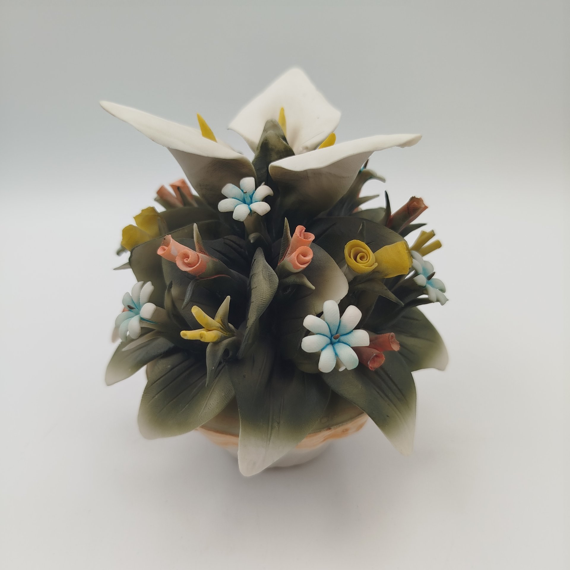 Статуэтка "Цветочная корзина", Capodimonte (Каподимонте)