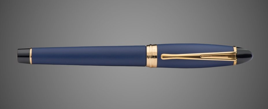 Ручка Роллер Aurora Ipsilon Satin, Blue matt resin GT, Драгметаллы: позолота, позолота, смола