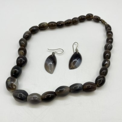 Комплект винтажных украшений (бусы и серьги), в подборе