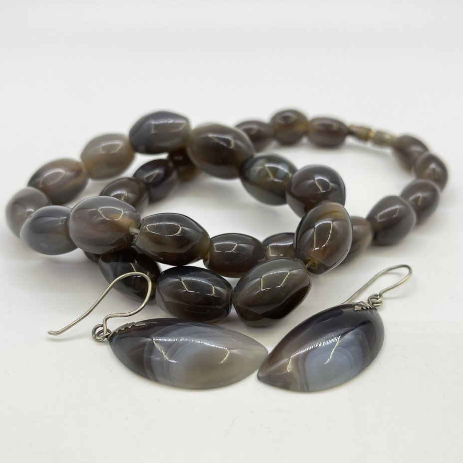 Комплект винтажных украшений (бусы и серьги), в подборе