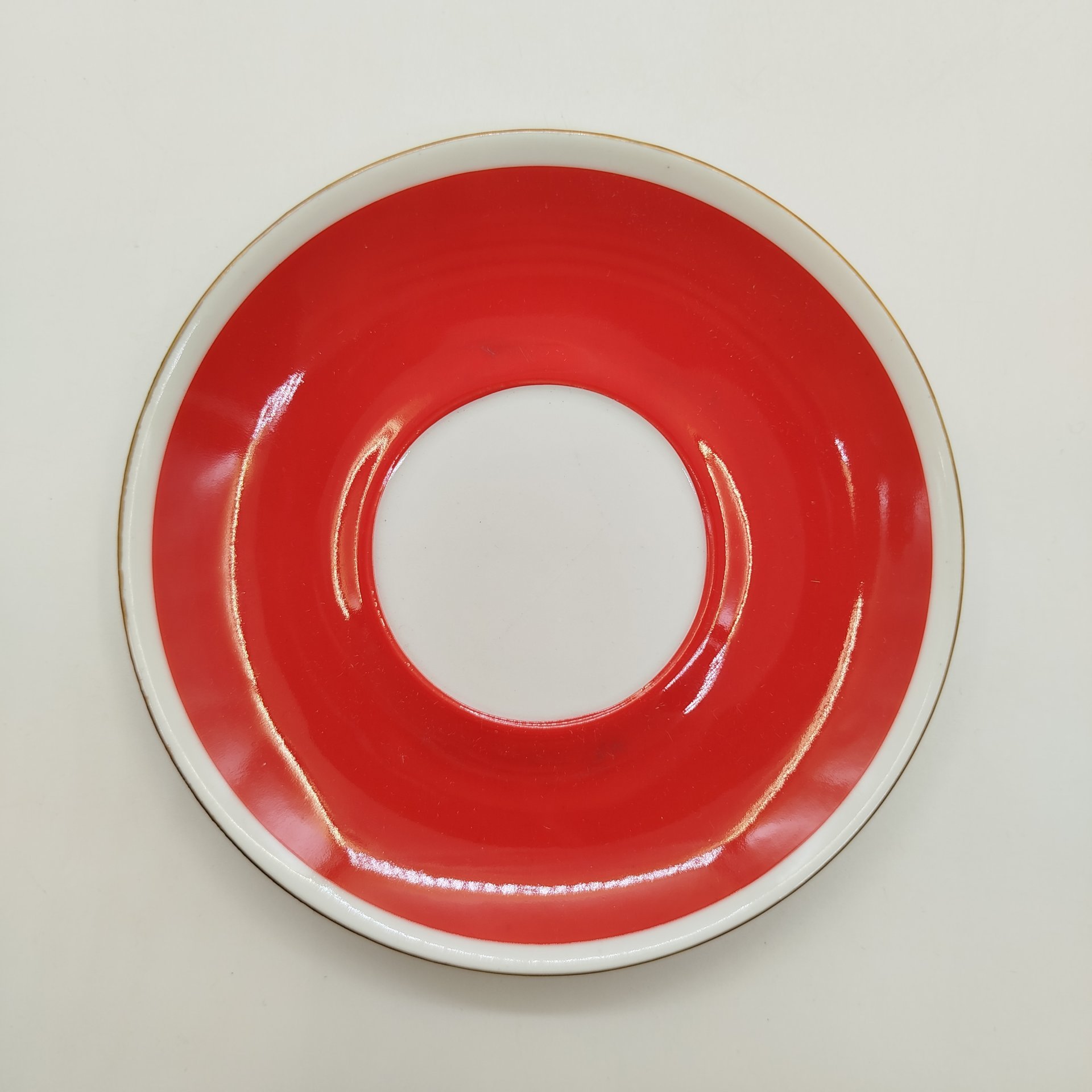 Чайная пара с растительным декором, фарфор, крытье, золочение, деколь, Freiberger Porzellan, ГДР, 1970-1995 гг.