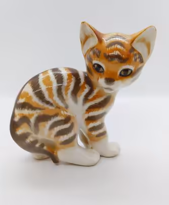 Статуэтка "Котёнок", Ленинградский фарфоровый завод (ЛФЗ)