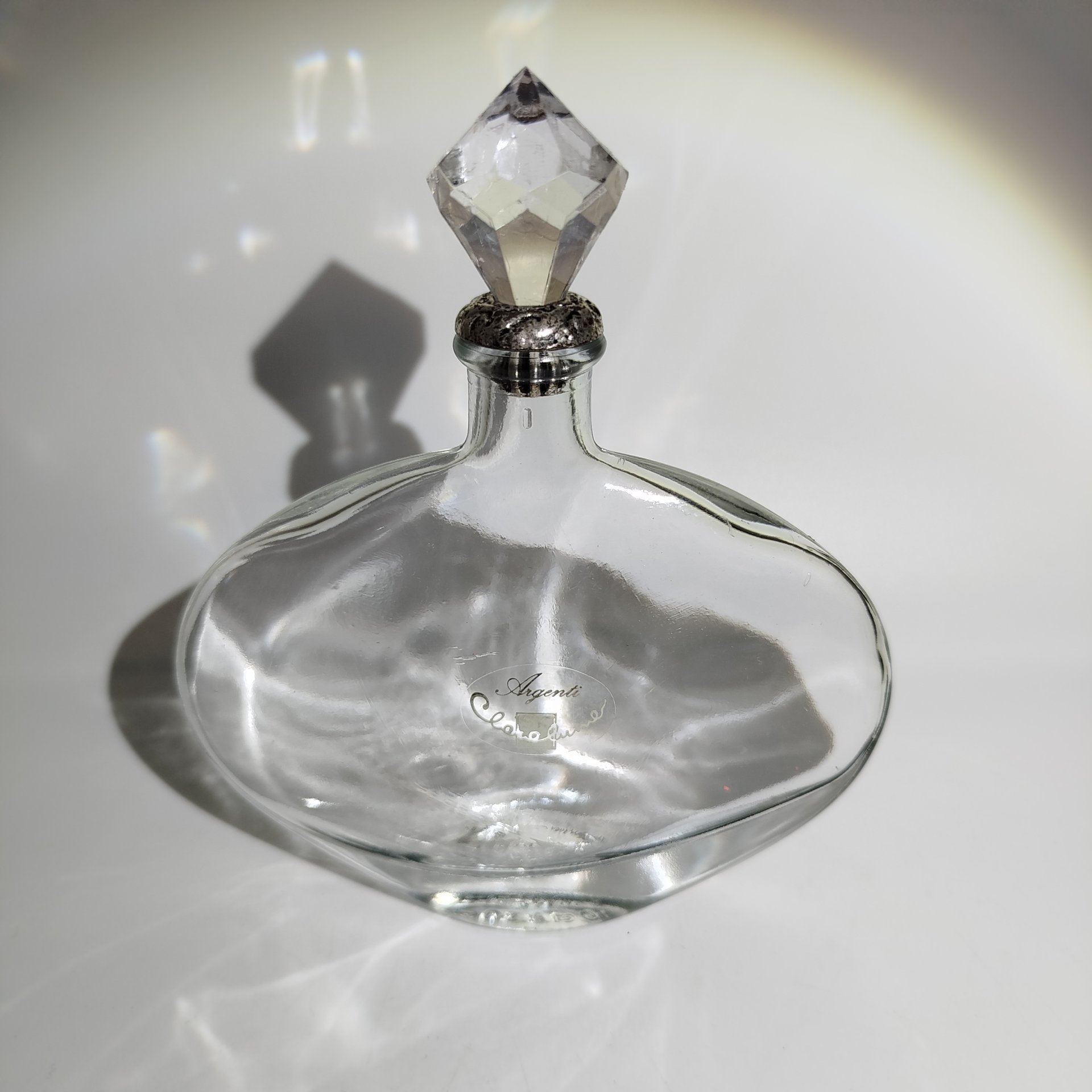 Флакон парфюмерный Argenti, стекло, металл (серебрение), Европа, 1950-1970 гг.