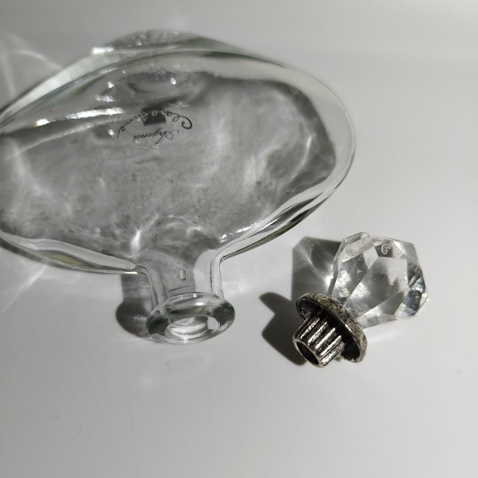 Флакон парфюмерный Argenti, стекло, металл (серебрение), Европа, 1950-1970 гг.