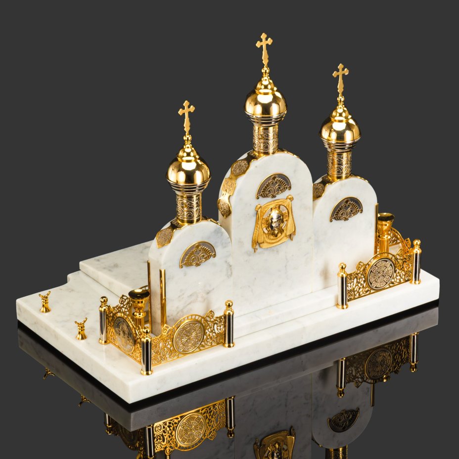 Письменный набор из мрамора "Храм"