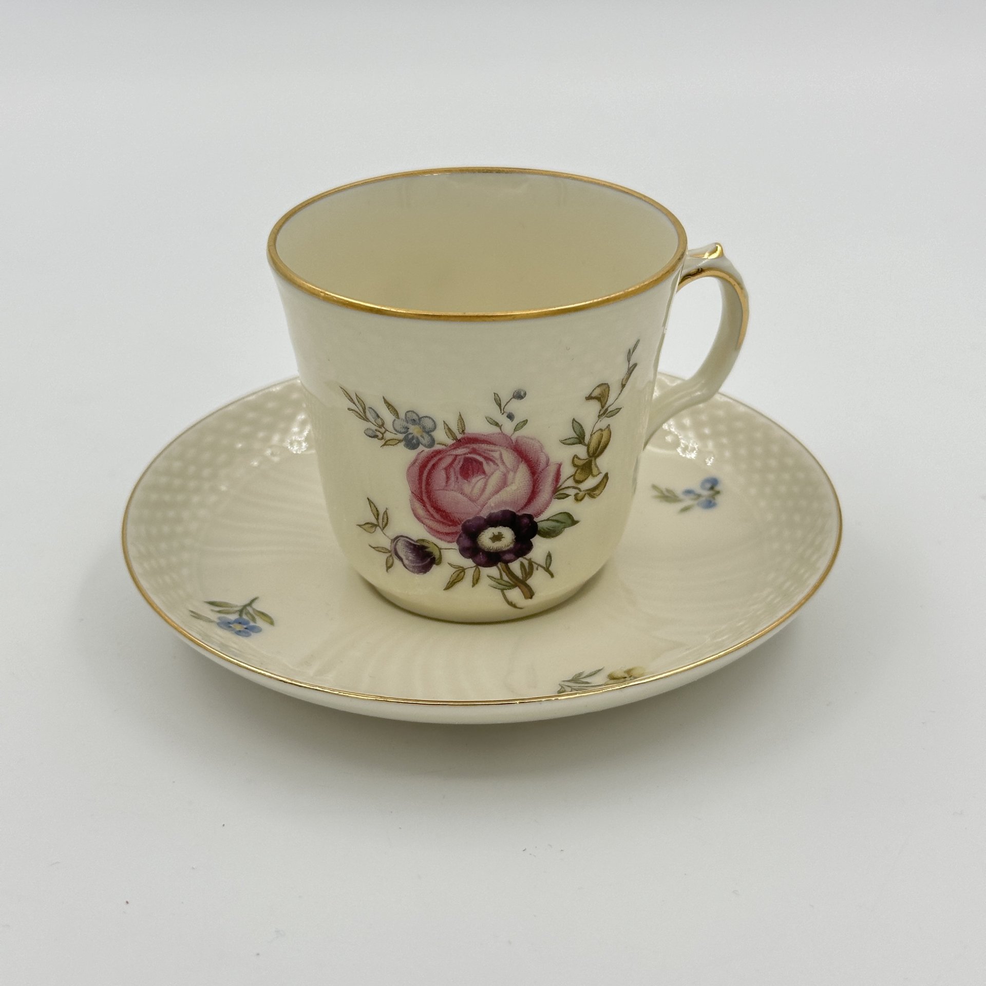 Пара кофейная с цветочным декором, Royal Copenhagen