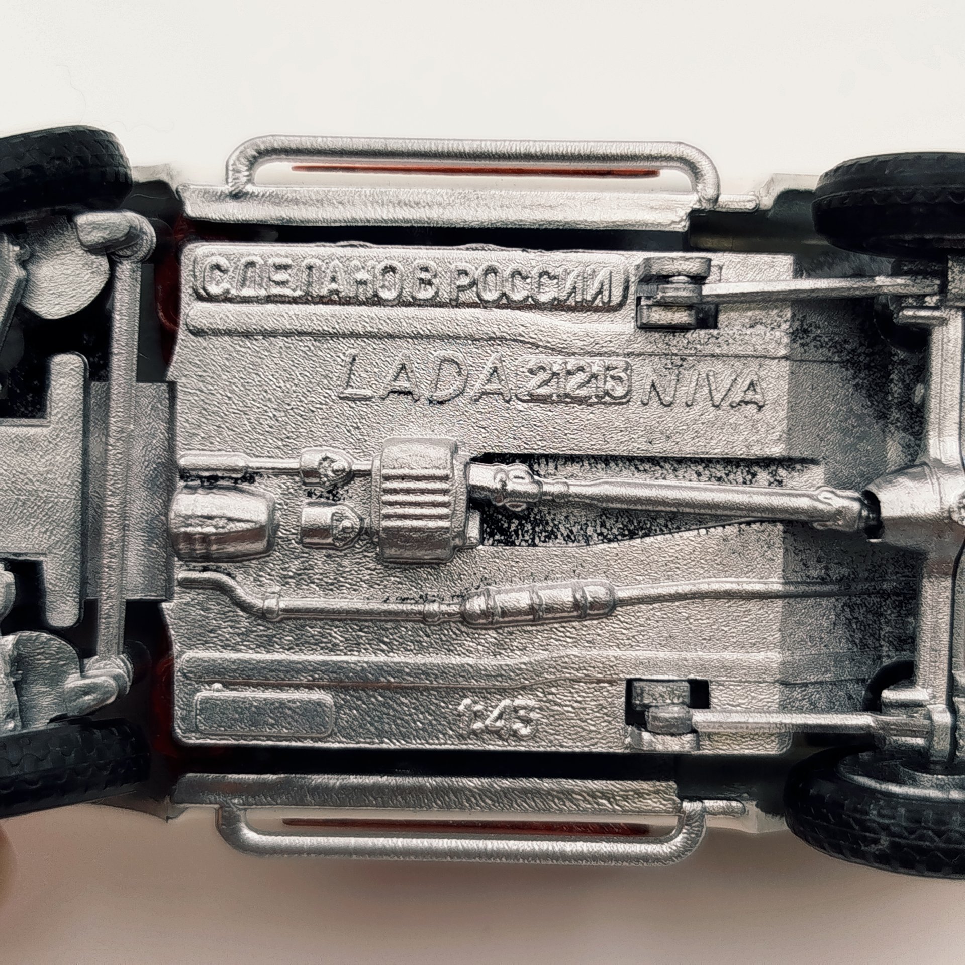 Модель автомобиля в масштабе 1:43 "LADA 21213 Niva" (авторская версия), металл, пластмасса, крашение, СССР, 1970-1990 гг.