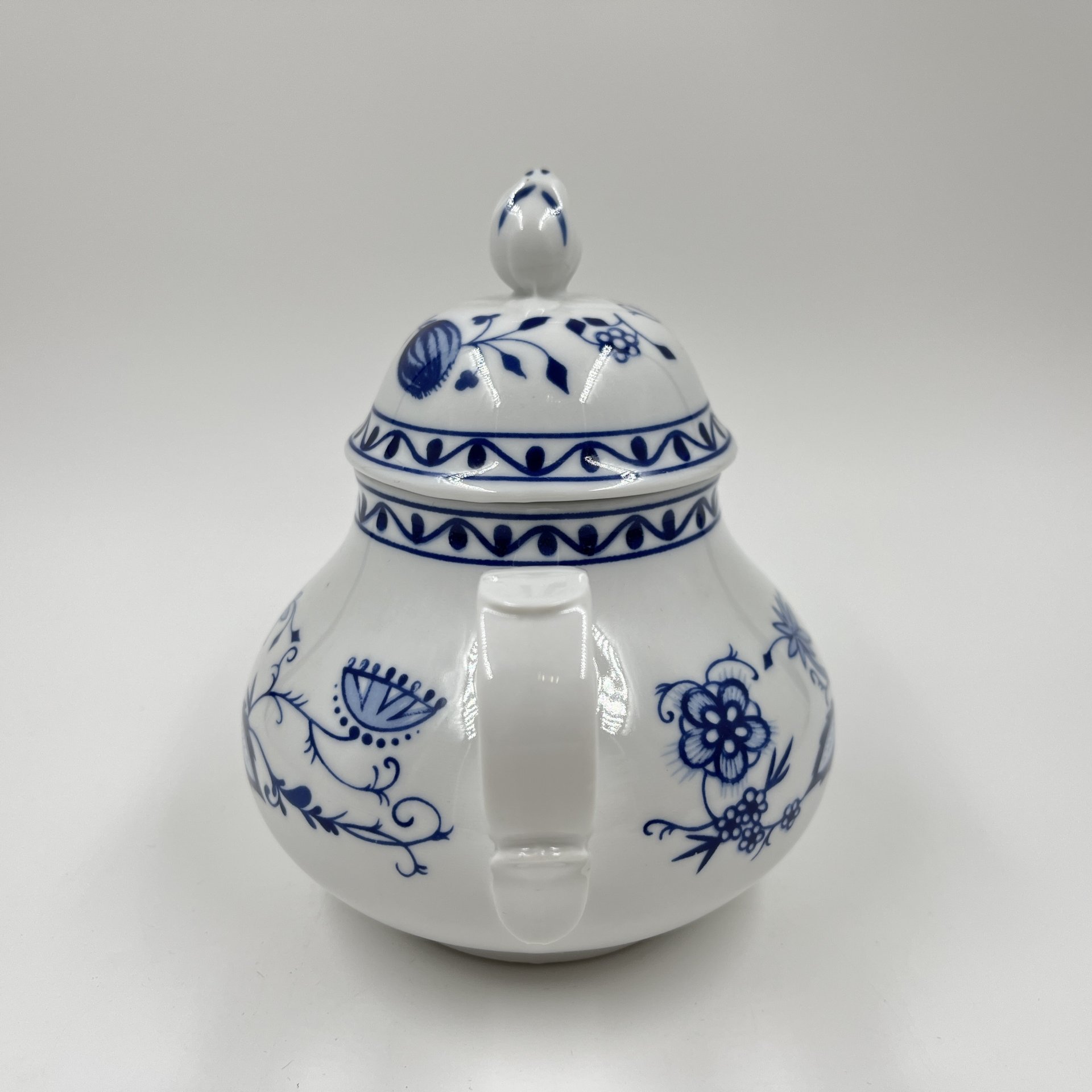 Чайник заварочный с растительным декором, фарфор, деколь, Kahla, ГДР, 1968-1987 гг., Kahla