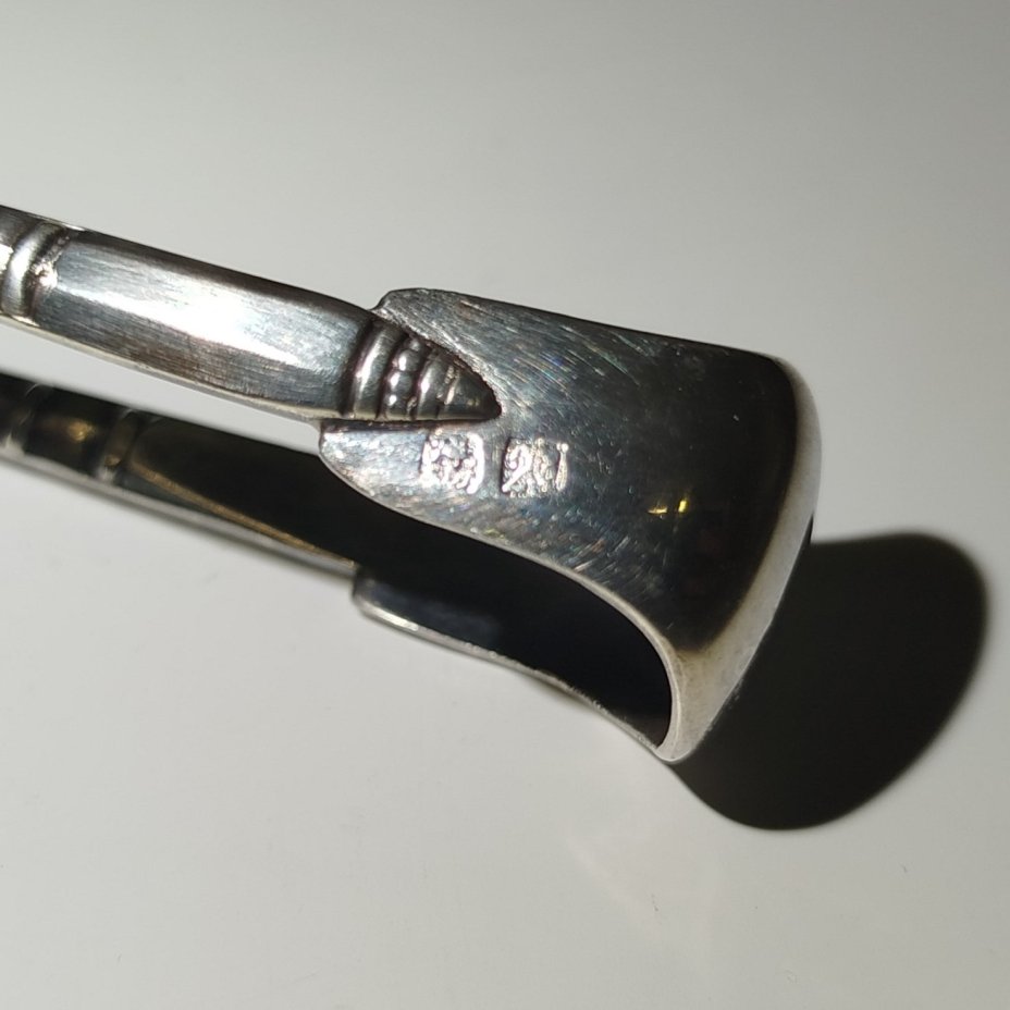 Щипцы для сахара, Orfèvrerie Ercuis, металл, серебрение, Франция, 1880-1920 гг.