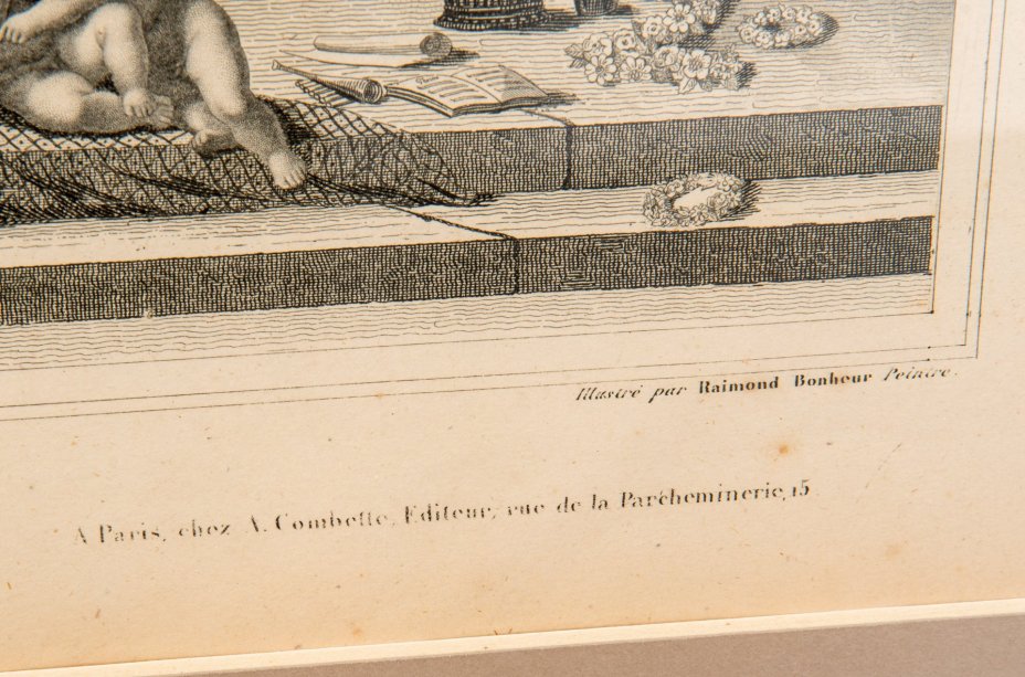 Гравюра "Карта Европы (Europe)" в раме, автор Виктор Левассер (Victor Levasseur), бумага, печать, дерево стекло, Франция, 1840-1860 гг.