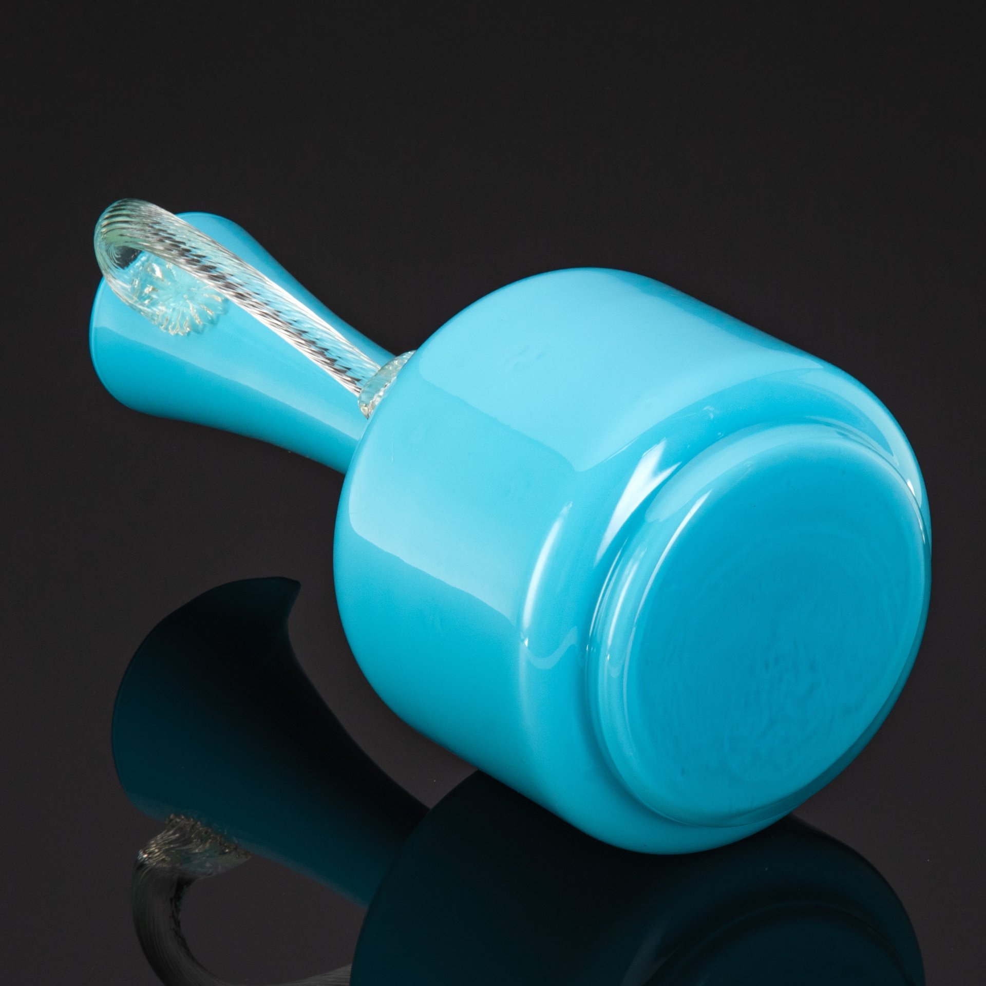 Кувшин нежного голубого оттенка, Empoli Art Glass Opaline, цветное стекло