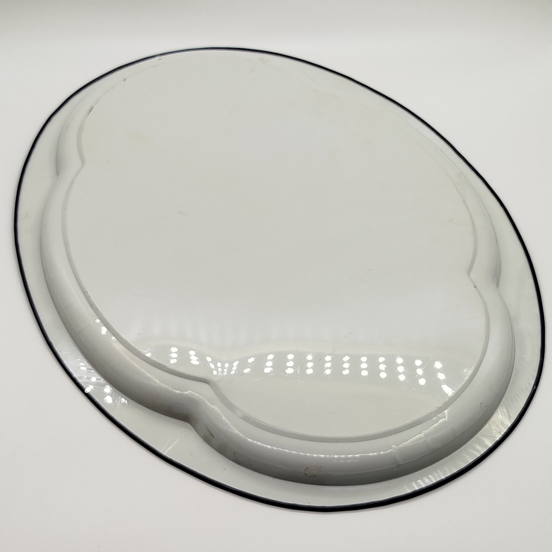 Поднос с пейзажным изображением, металл, деколь, Российская Федерация, 1991-2015 гг.