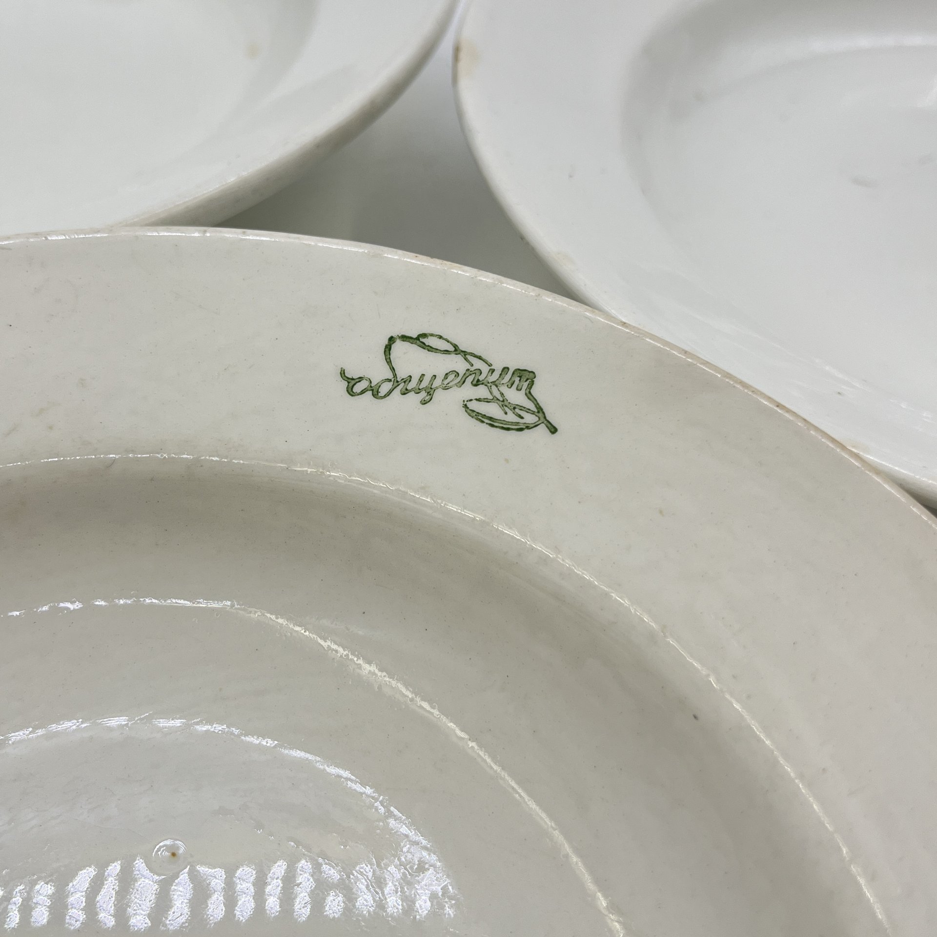 Набор из 3 суповых тарелок "Общепит"