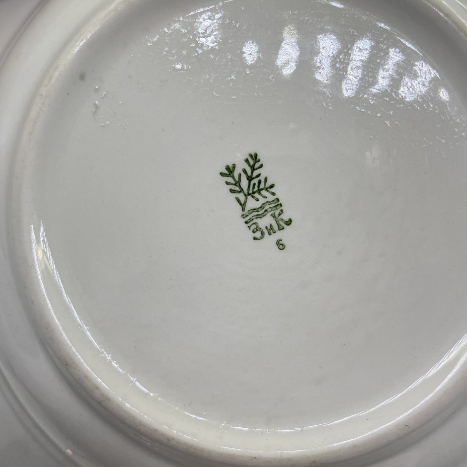 Набор из 3 суповых тарелок "Общепит"