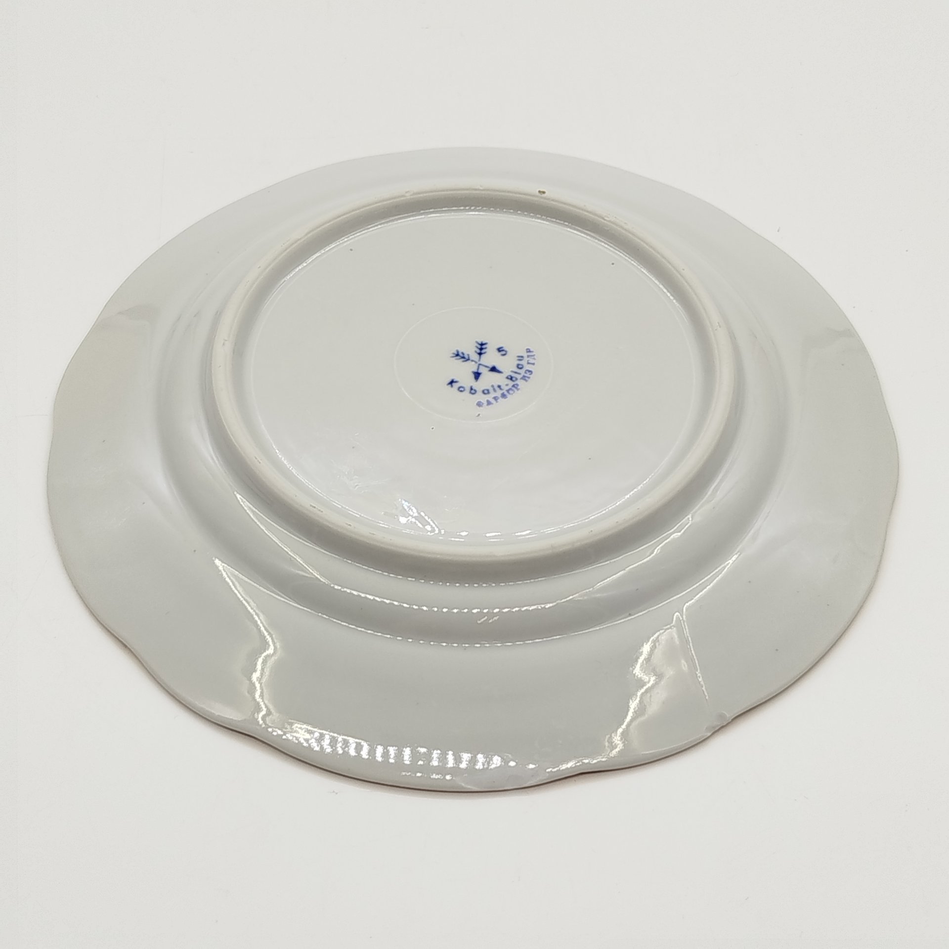 Тарелка десертная с цветочным декором "Kobalt Blau"