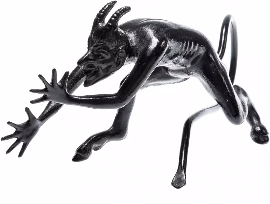 Статуэтка "Чертик", Каслинский чугунолитейный завод, СССР, 1988 г.