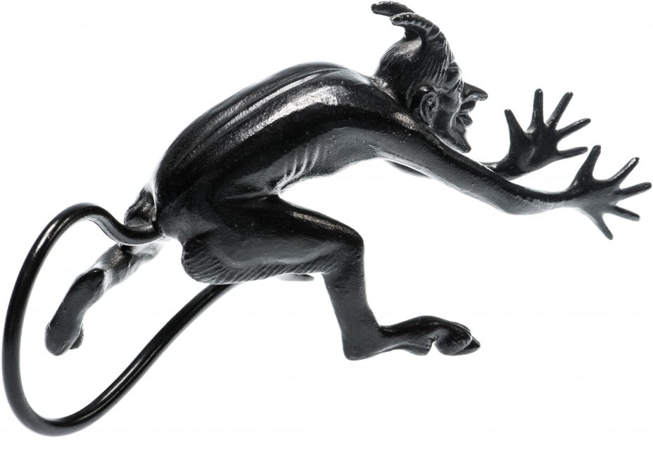 Статуэтка "Чертик", Каслинский чугунолитейный завод, СССР, 1988 г.
