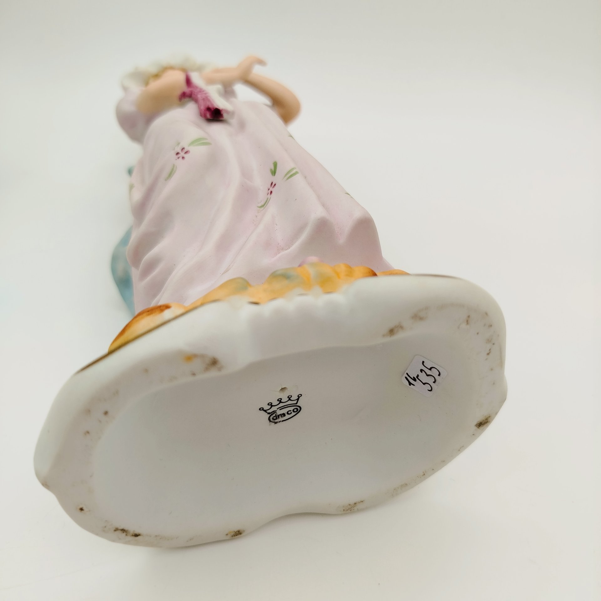 Статуэтка "Дама в розовом", бисквит, роспись, Западная Европа, 1970-1990 гг.