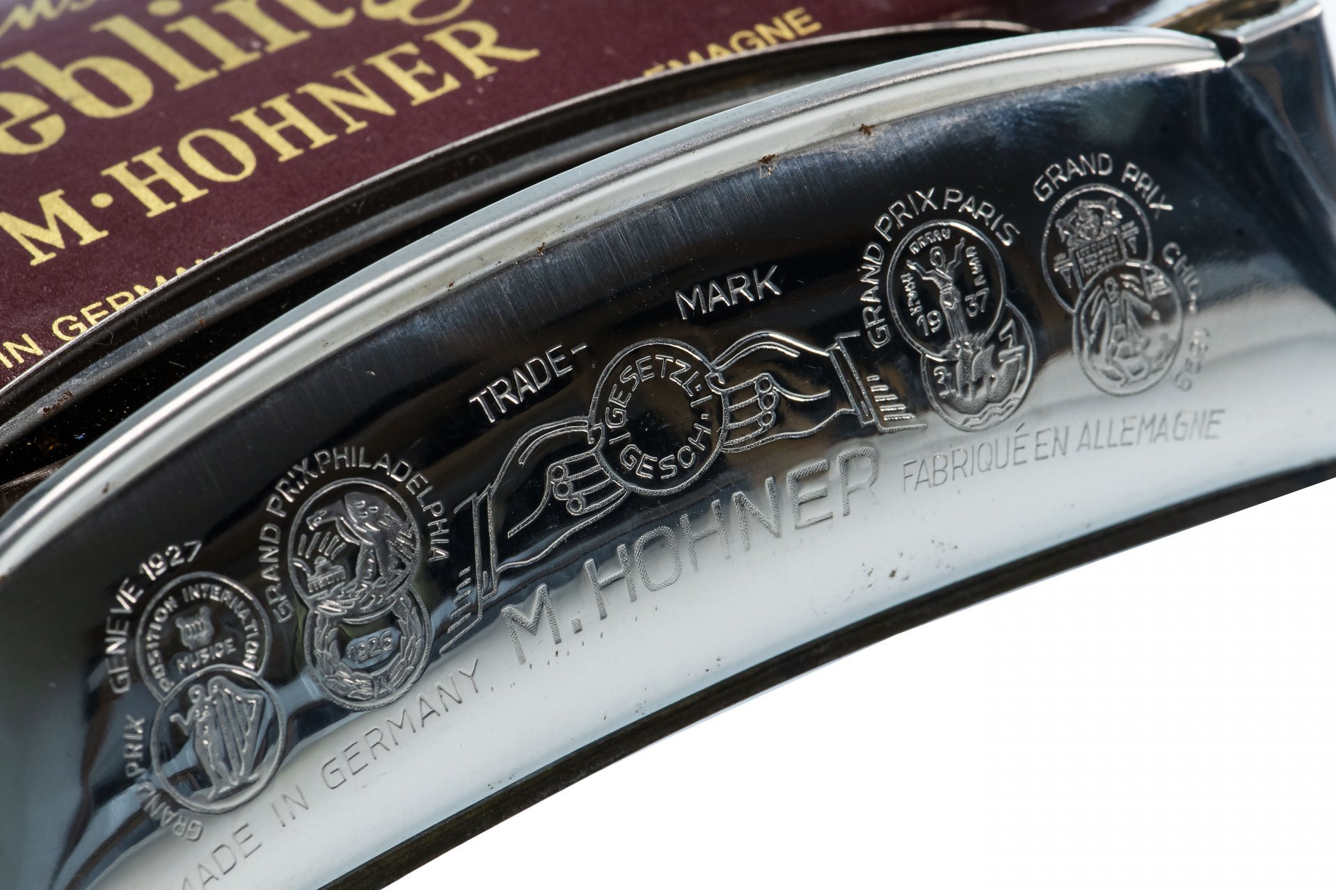 Губная гармоника октавная, металл, фирма "HOHNER Unsere Lieblinge", Германия, 1960-1990 гг.