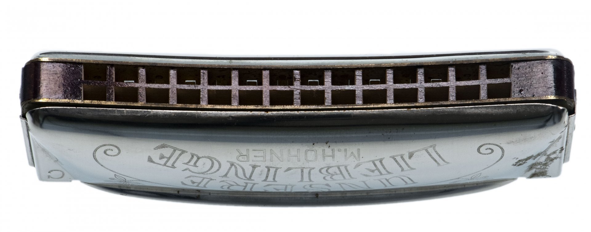 Губная гармоника октавная, металл, фирма "HOHNER Unsere Lieblinge", Германия, 1960-1990 гг.